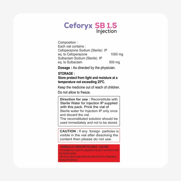 CEFORYX SB 1.5 Visual